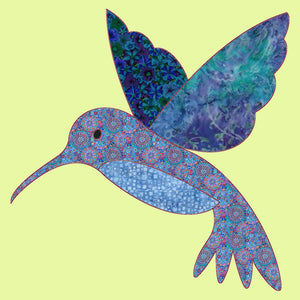 Hummingbird - Approx 7½"H x 7½"W - 6164 - Mat included
