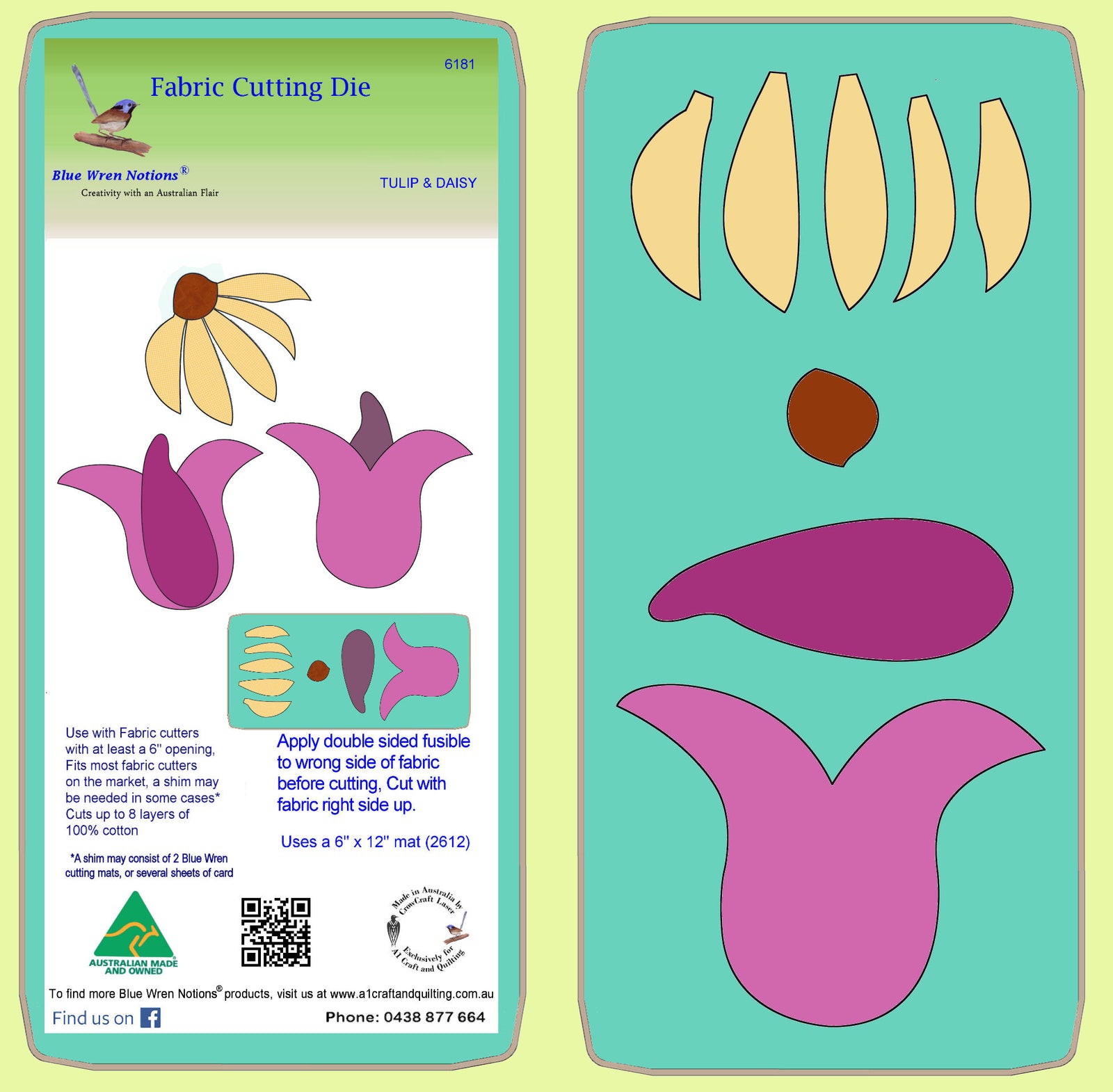 Tulip and Daisy- 6181 - Mat Included