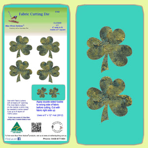 Clover leaves, 4" across x 2 - 6182 - Mat included