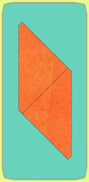 Triangle, Half Square 4" finished-  6187