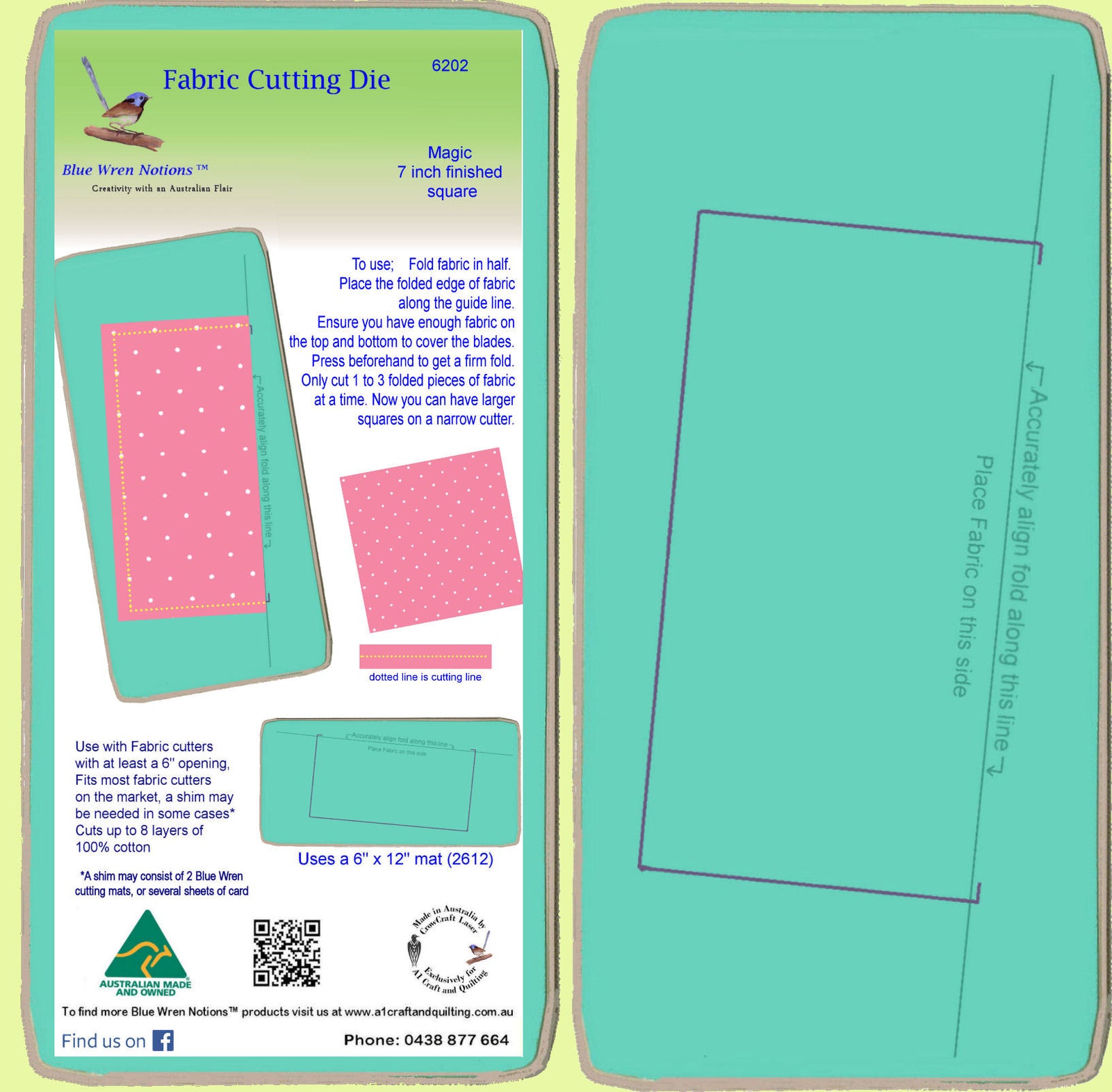 Squares, "Magic Series" 7½" cut (7" finished) - 6202 - Mat included