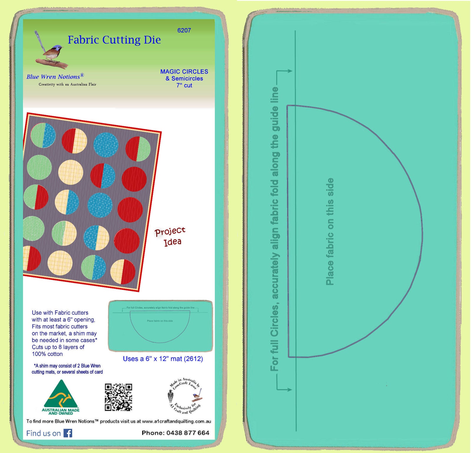 Circle &/or Semicircle 7" "Magic Series" - 6207 - Mat included