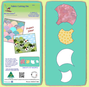 Clamshells - 6210 - 2" and 3" across arch, paper shape included- mat included