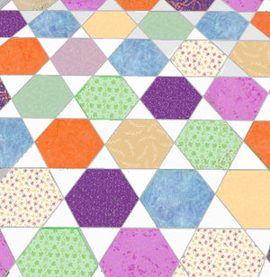Triangles, Equilateral  (6234) to match 1",1½",2" and 2½ cut side Hexagons - includes cutting mat