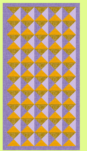 Triangle, Quarter Square, 3½" finished-  6238b