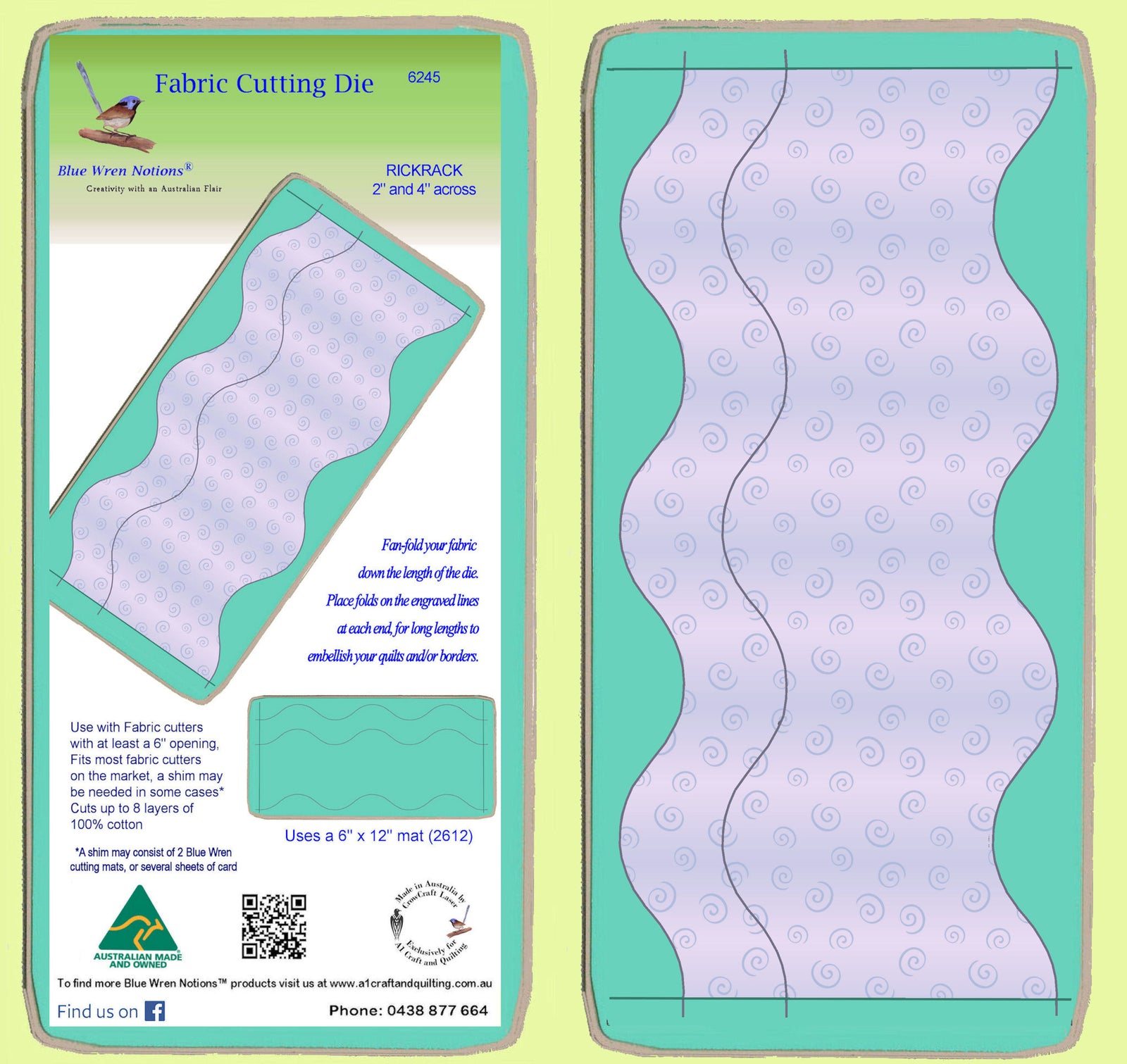 RickRack 2"and 4" across - 6245 - Mat included