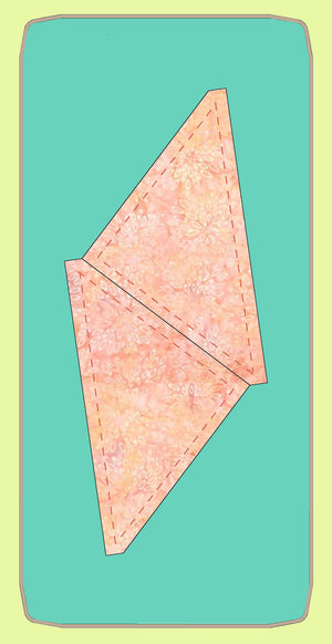 Triangles, Quarter Square, 5½" finished block - 6257 - Mat Included