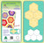 Hexagons 1" & 1½" cut sides - for paper piecing, 1" finished sides - 6268 - includes cutting mat