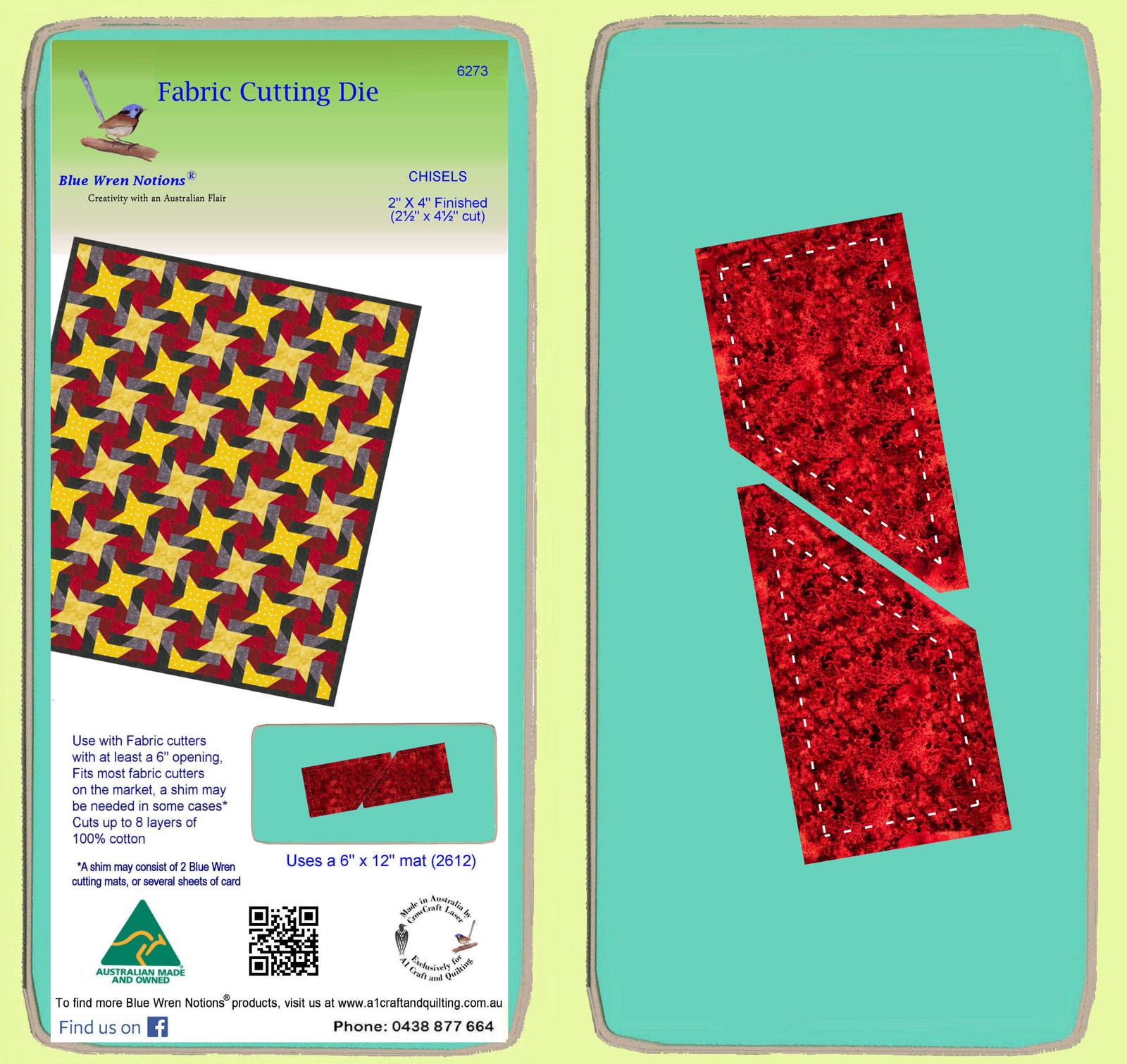 Chisel 2" x 4" inch finished - 6273 - Mat included