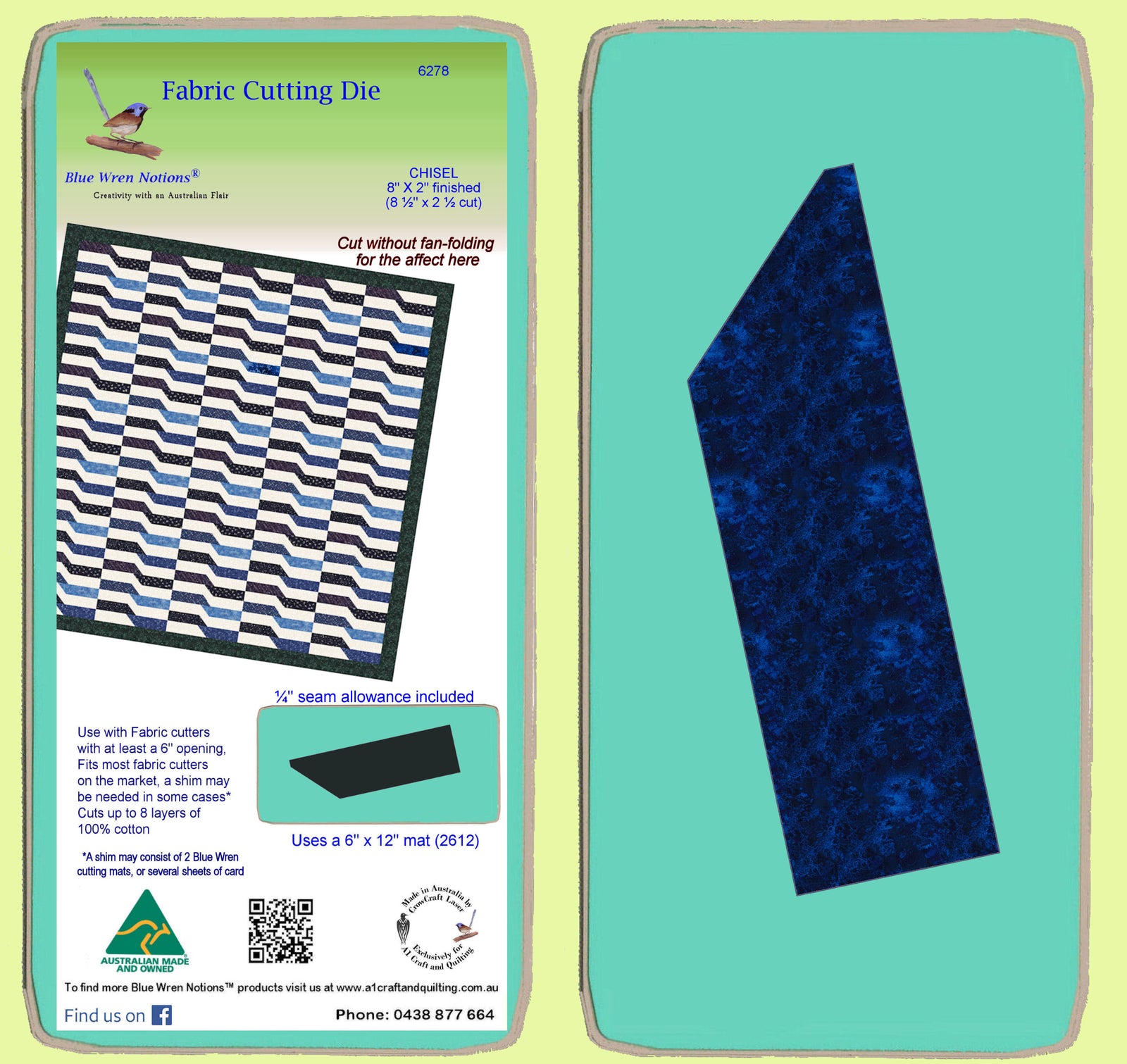 Chisel 8" x 2 inch finished - 6277 - Mat included