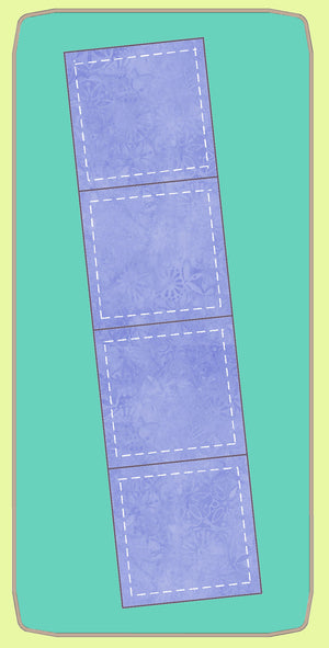 Squares 2¾"cut x 4 - 6314 - Includes cutting mat 2612