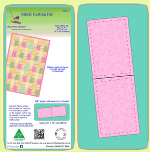 Rectangle 3½" x 5" cut, (3"x 4½") finished - Multi x 2 - 6322 - mat included