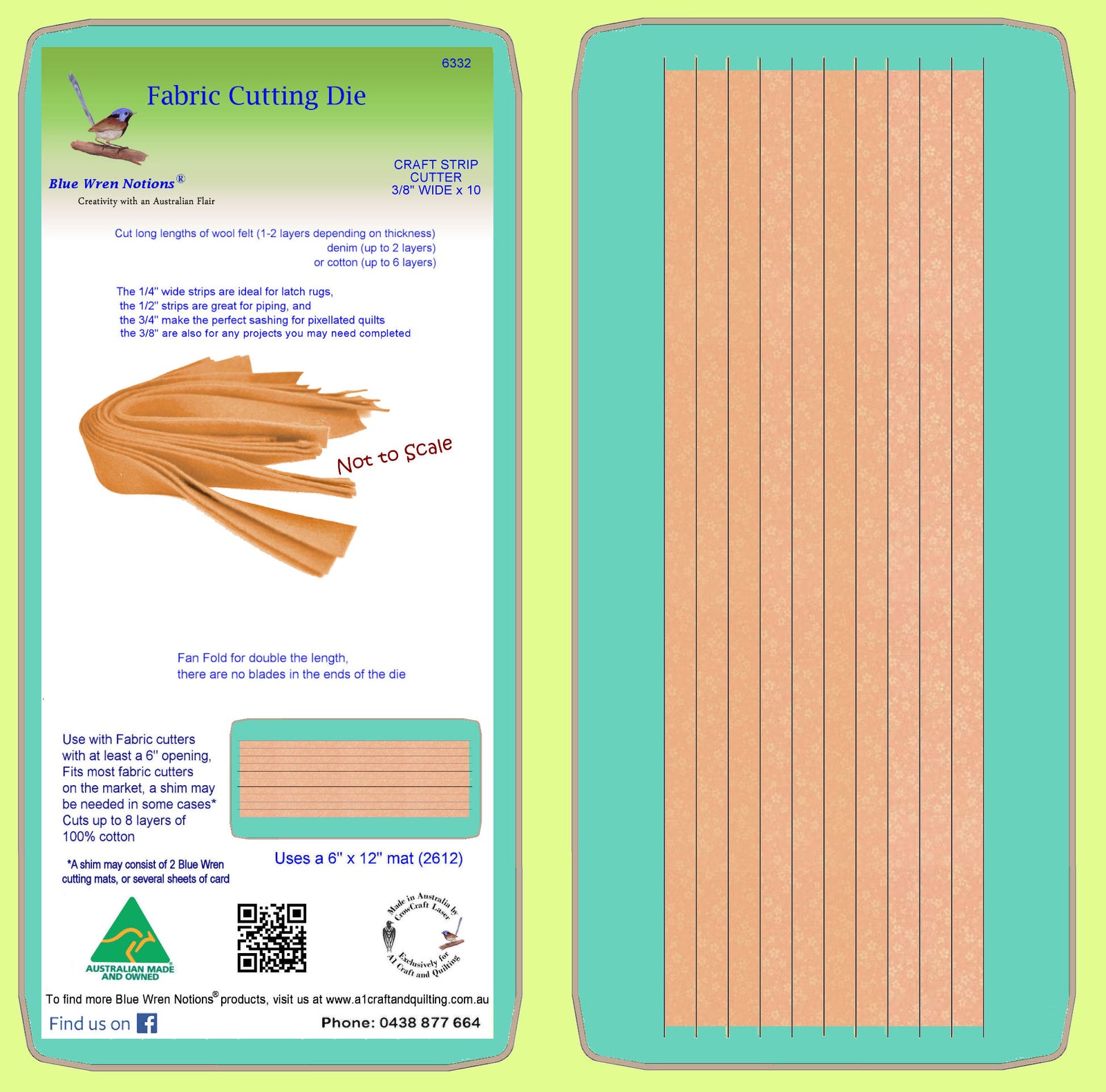 Craft Strip Cutter 3/8" cut - 6332 - Mat included