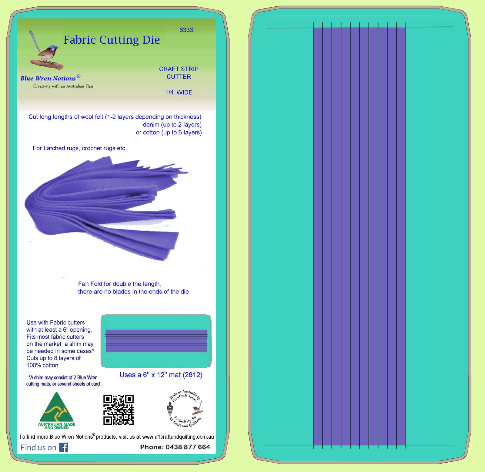 Craft Strip Cutter ¼" cut - 6333 - Mat included