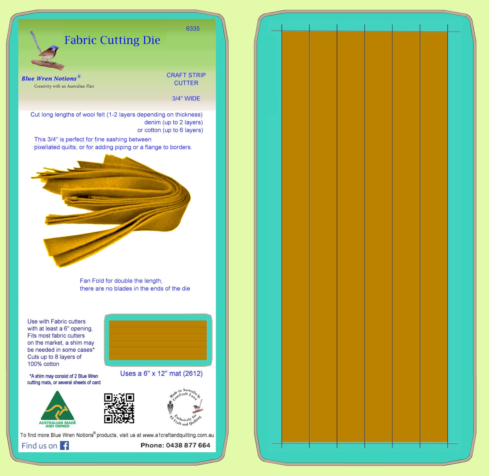 Craft Strip Cutter 3/4" cut - 6335 - Mat included