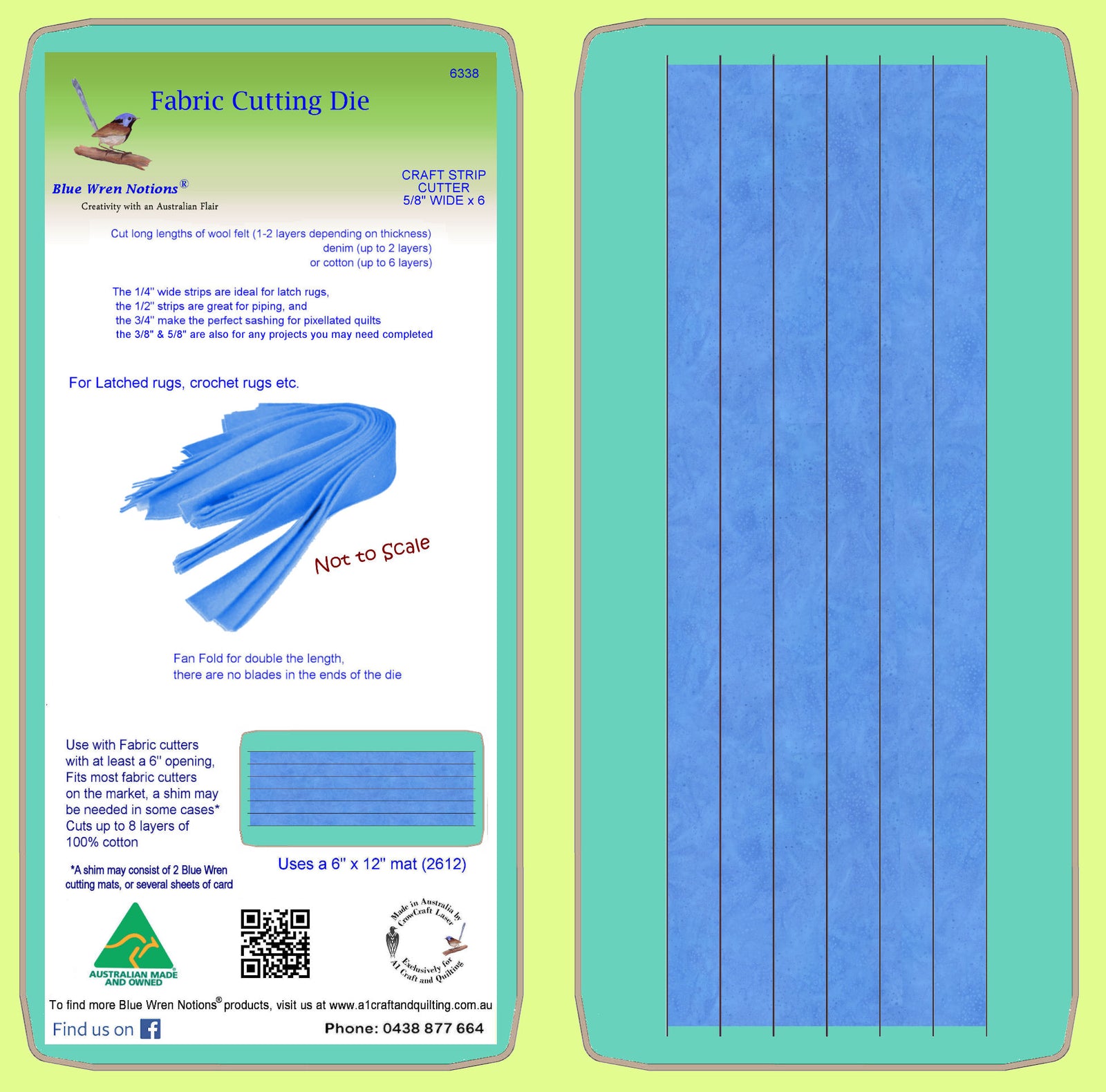 Craft Strip Cutter 5/8" cut - 6338 - Mat included