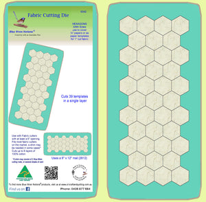 Hexagons 5/8 inch cut sides -  6342 - includes cutting mat