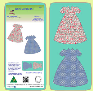 Dresses x 2, fit on a 6 inch finished block - 6352 - Mat included