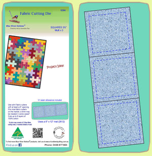 Squares 3¾"cut x 3 - 6384 - Includes cutting mat 2612