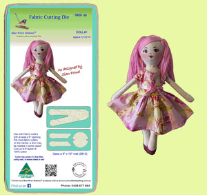 Doll #1, designed by Sian Froud, approx 12 1/2" tall - 6400ab, 2 die set - includes cutting mat