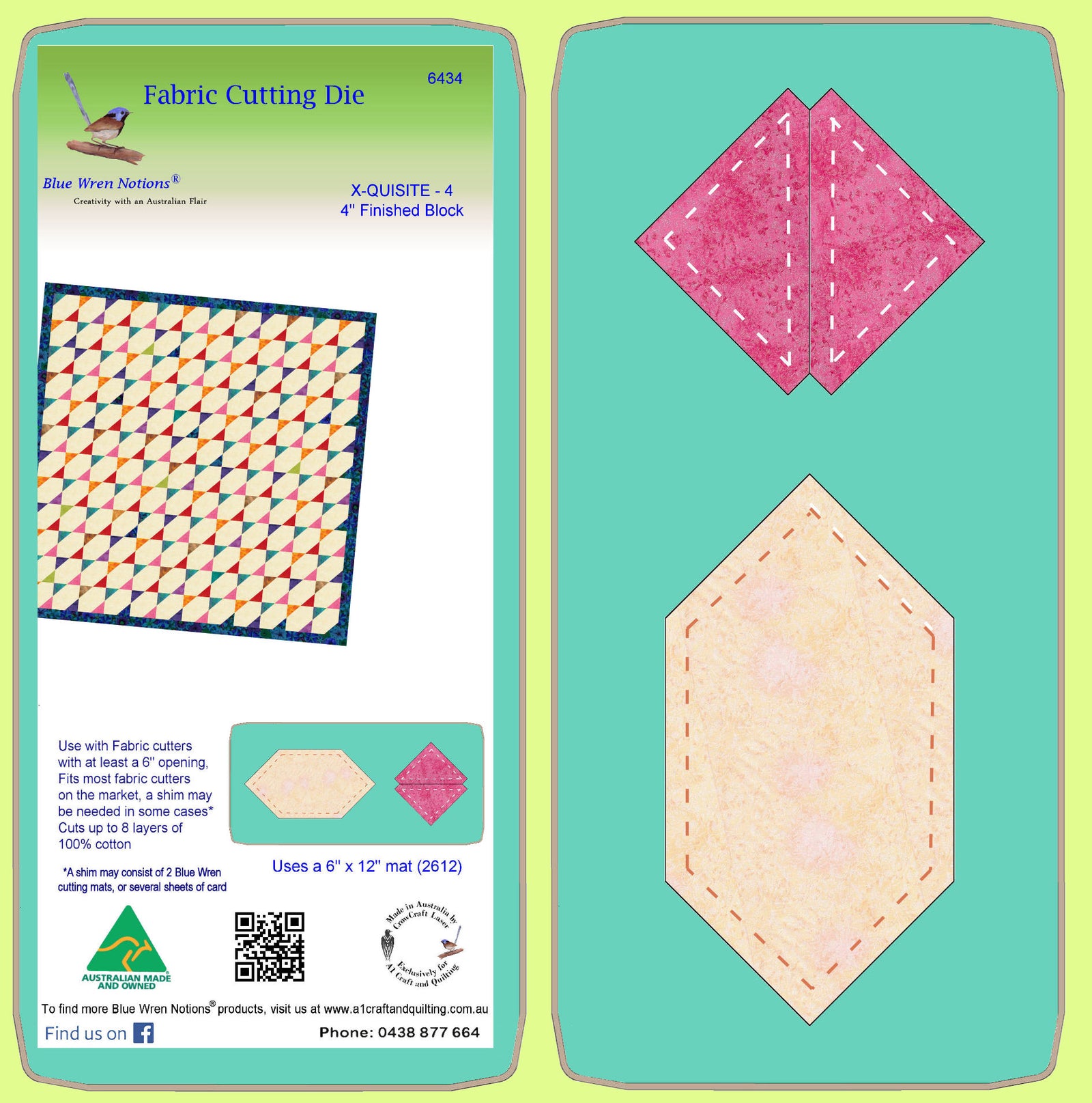 X-Quisite-4;  4" finished Block - 6434 - Includes cutting Mat