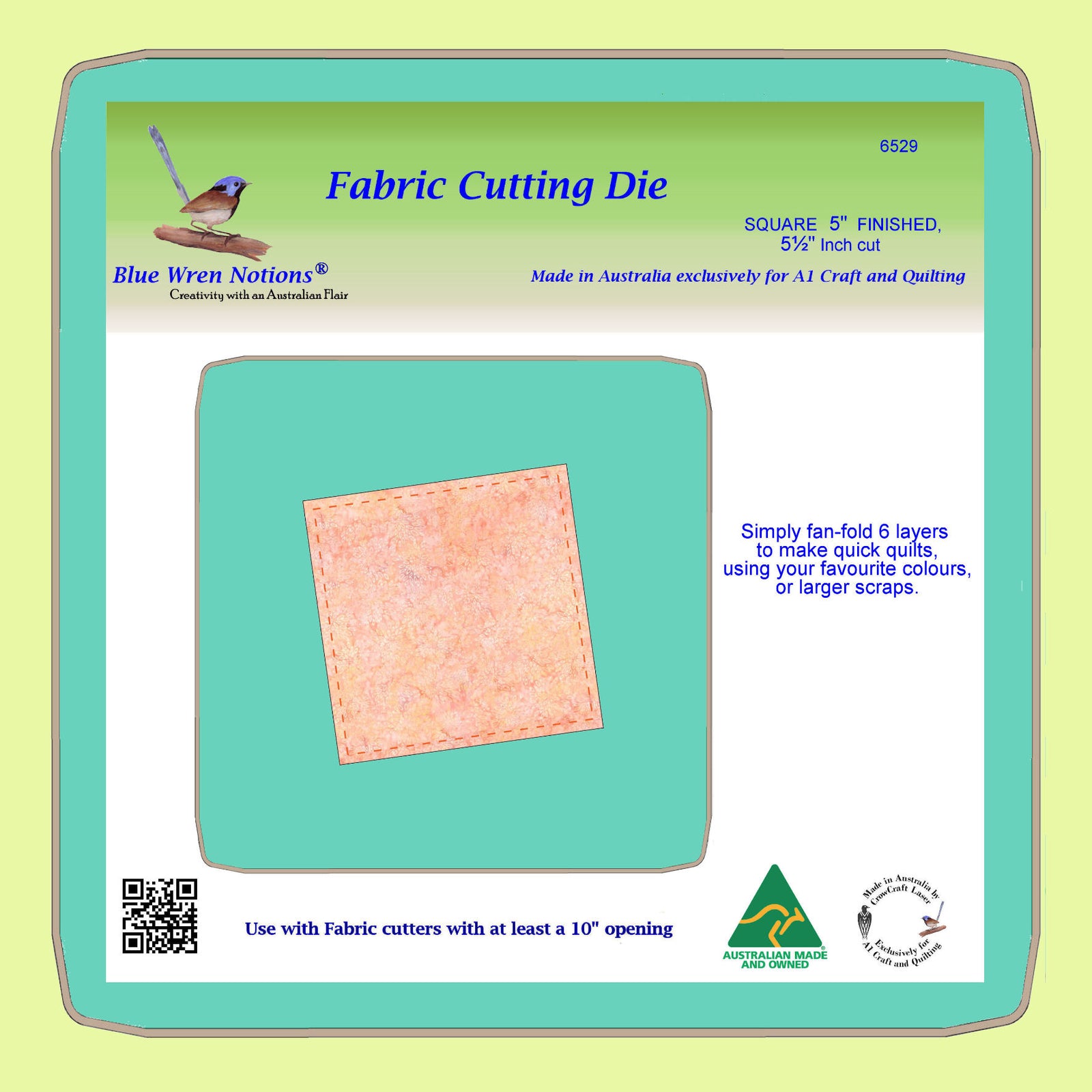 Squares, 5 ½" cut (5" finished) - 6529 - Mat Included