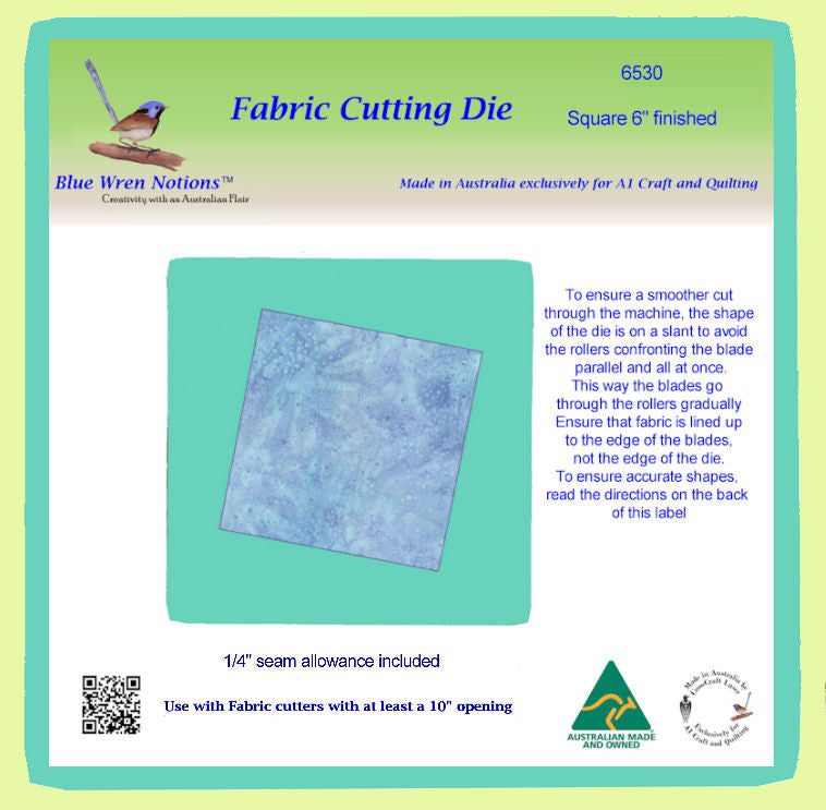 Squares, 6½" cut (6" finished) - 6530 - Mat Included