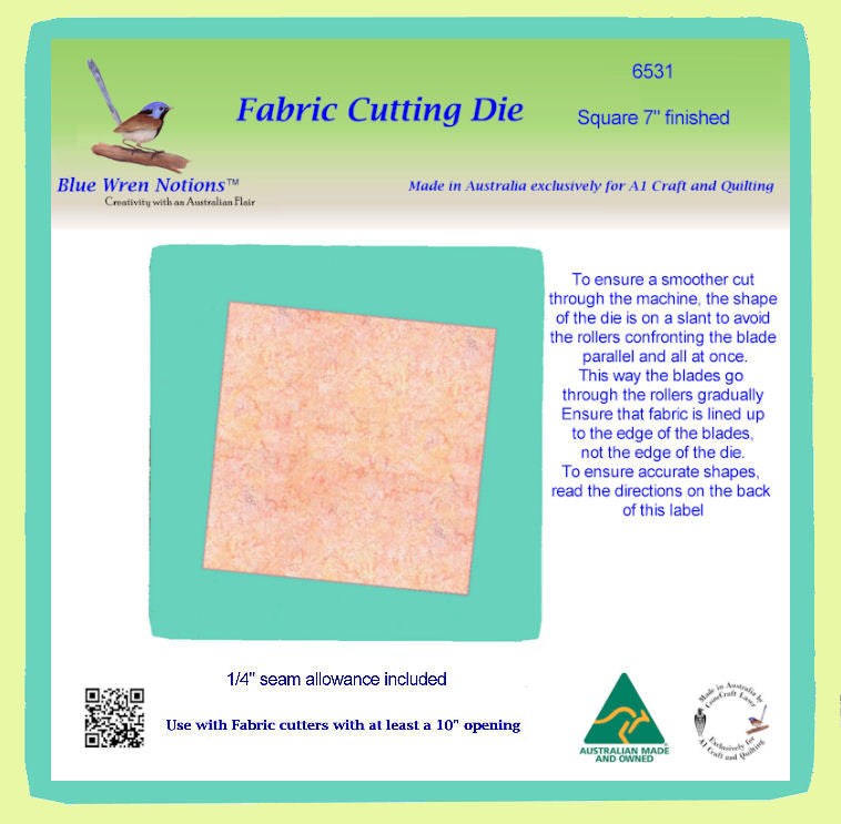 Squares 7½" cut, (7" finished) 6531 - Mat Included