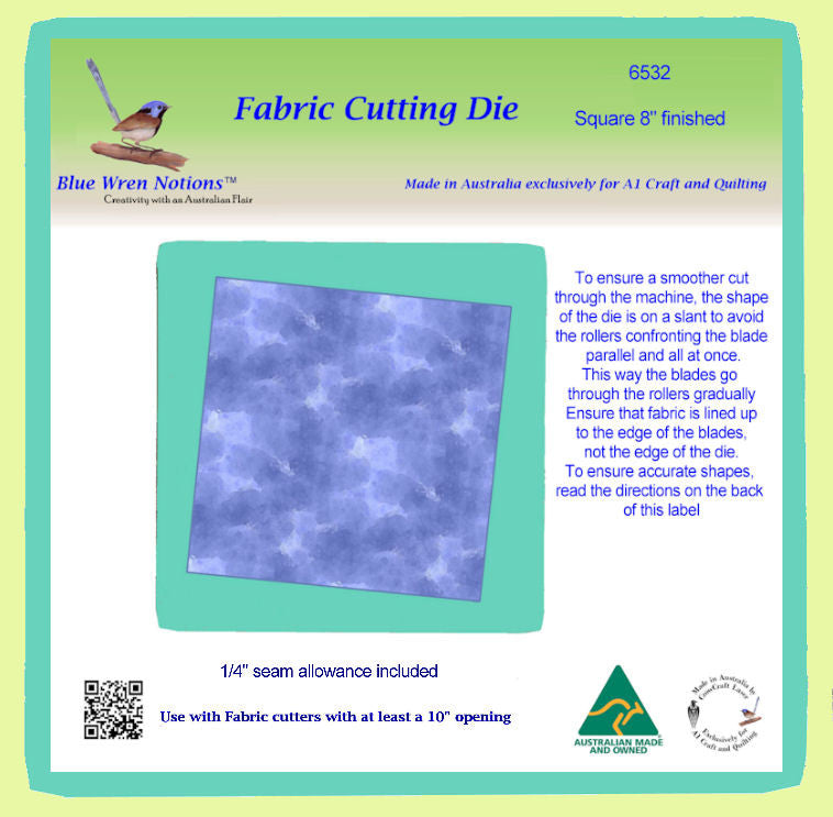 Squares 8½" cut, (8" finished) 6532 - Mat Included