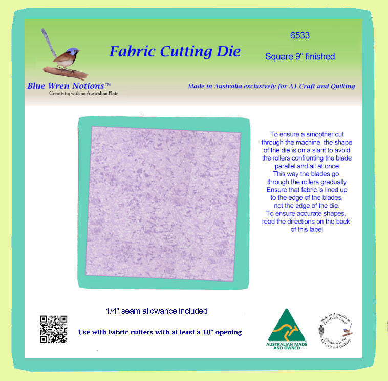 Squares 9½" cut  (9" finished) - 6533 - Mat Included