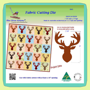Deer oh Deer  - Approx 7.25"x 9" - 6543 - includes cutting mat