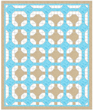 Octagon in Square (Snowball) - 6560 - Mat