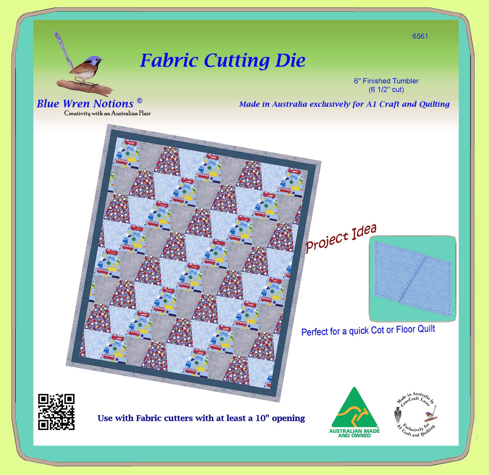 Tumbler 6" finished - 6561- includes cutting mat