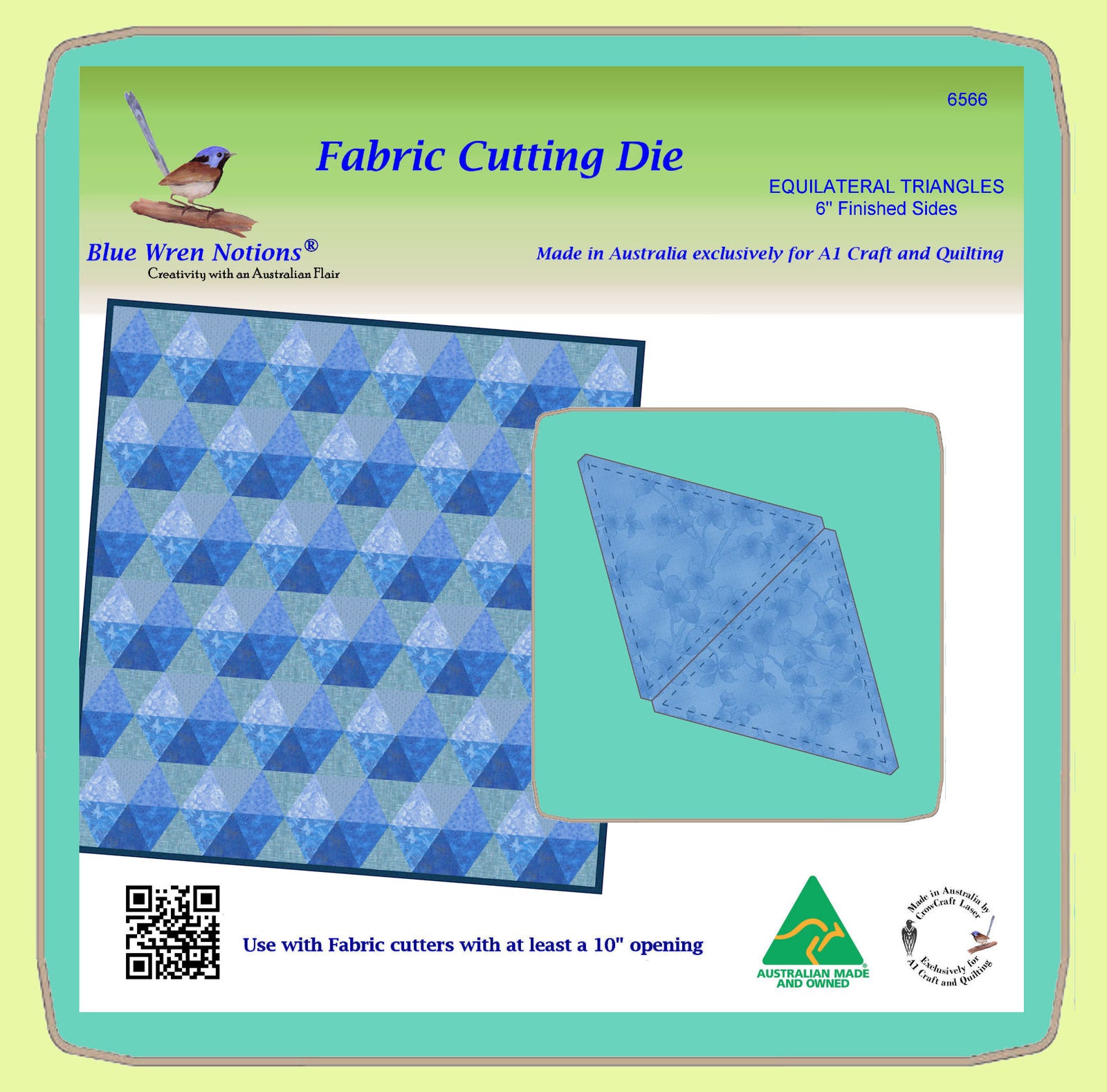 Triangle, Equilateral - 6" finished,  - 6566 - Mat (2101) included.