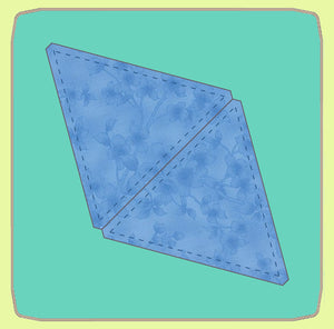 Triangle, Equilateral - 6" finished,  - 6566 - Mat (2101) included.