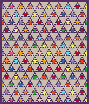 Triangles, Equilateral 1½", 3" and 6" finished sides  - 6570 - Mat Included