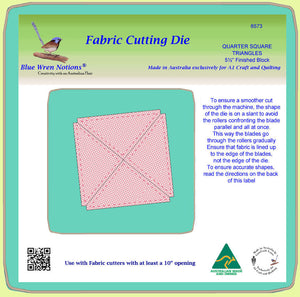 Triangles, Quarter Square, 5½" finished - 6573 - Mat Included