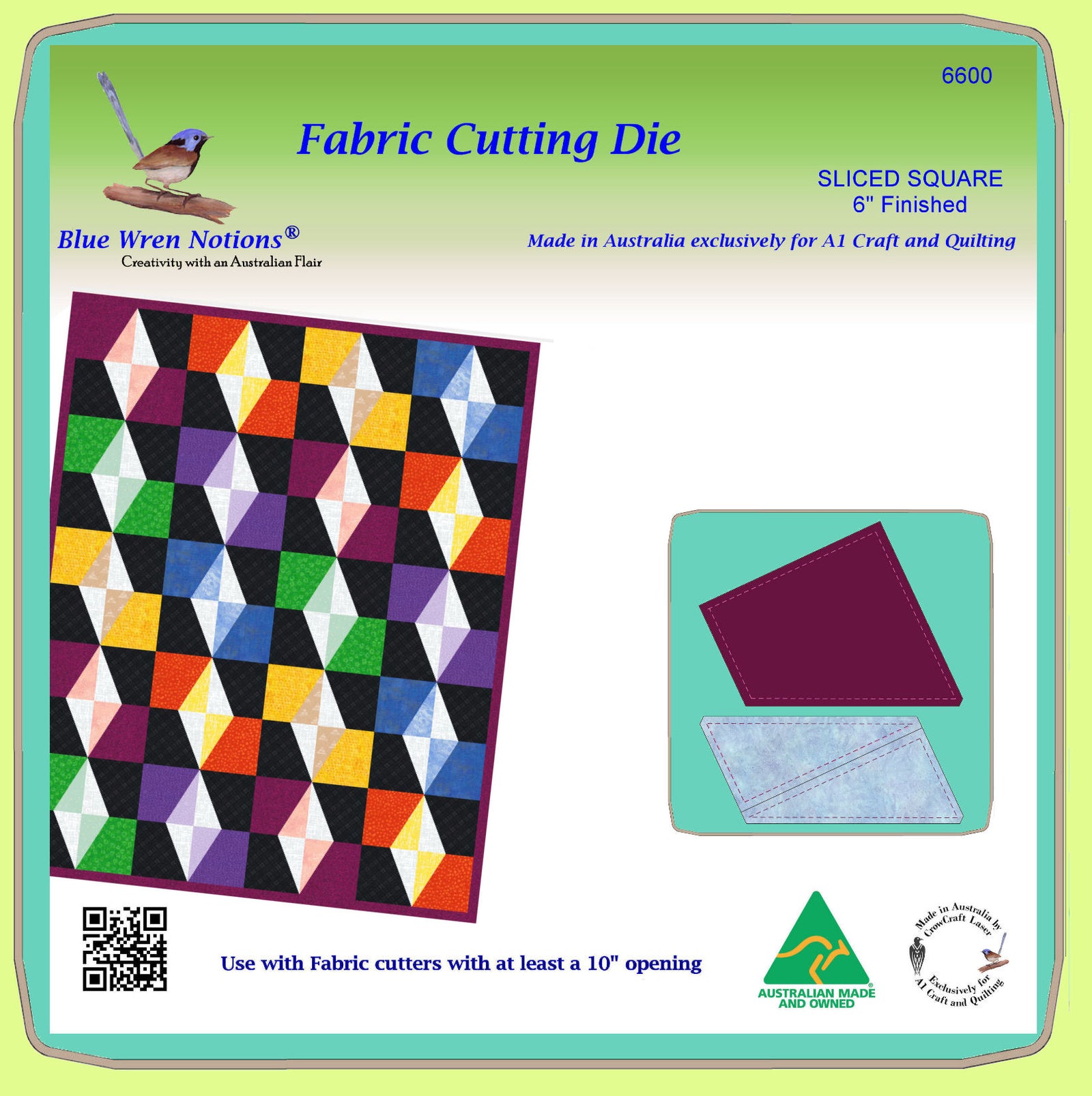 Sliced Square 6" finished - 6600 - Mat Included