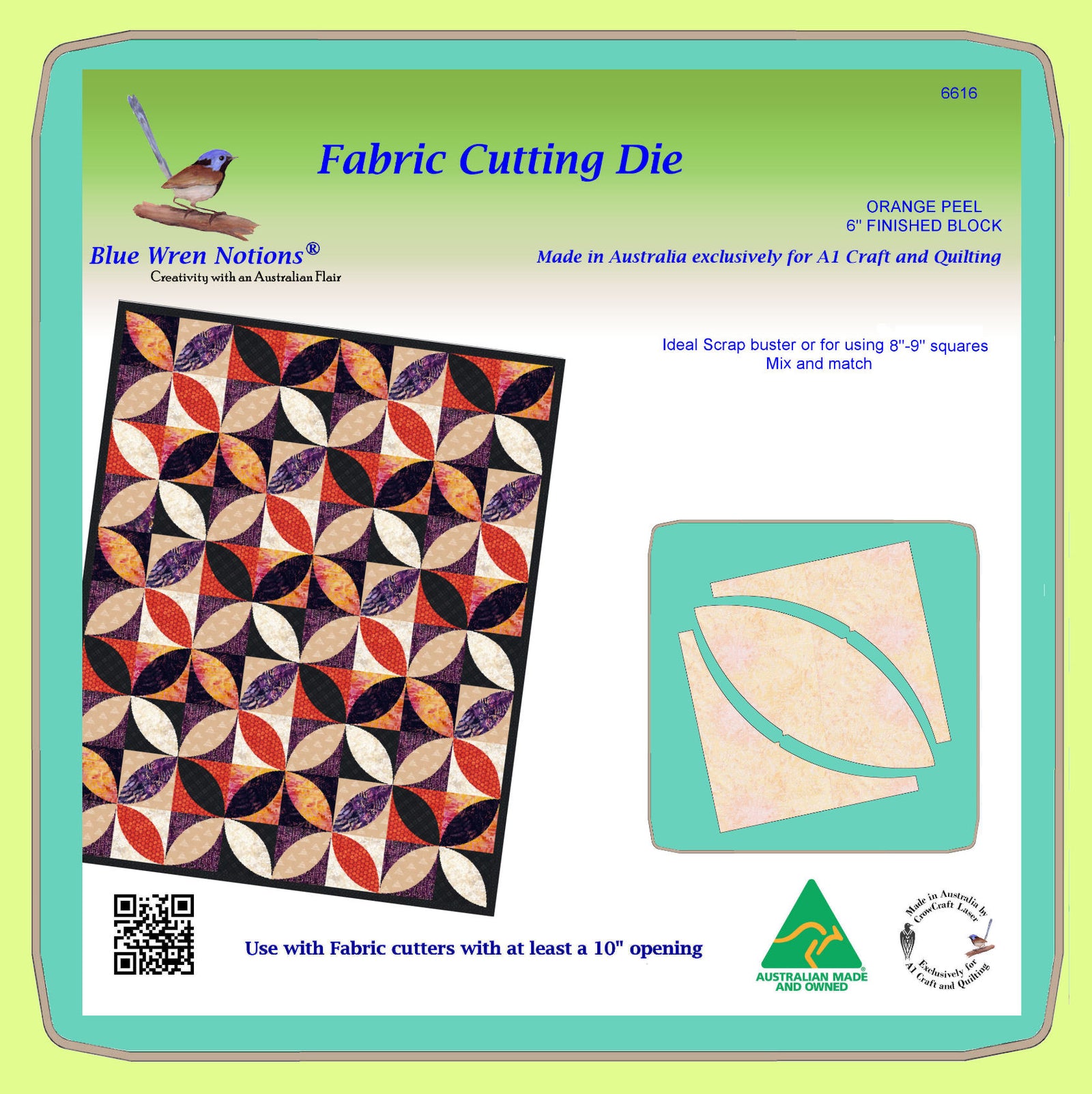 Orange Peel 6" finished - 6616 -  mat included