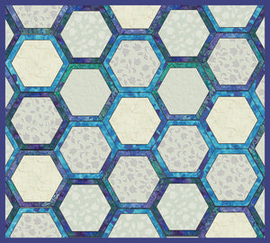 Hexagon Set, 2½" and 3½" cut sides combo for framed hexagons - 6701