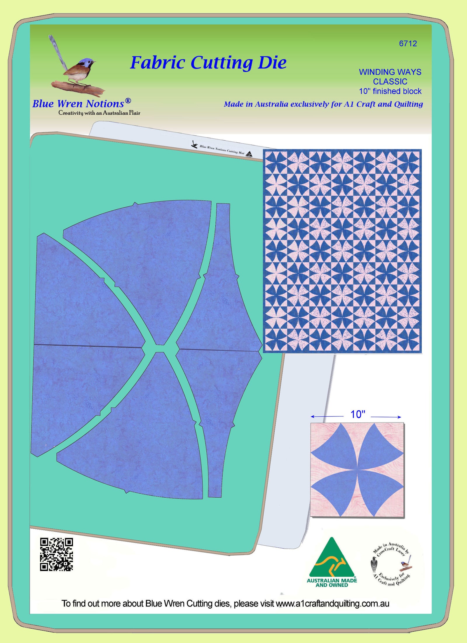 Winding Ways Classic - 10" finished block - 6712