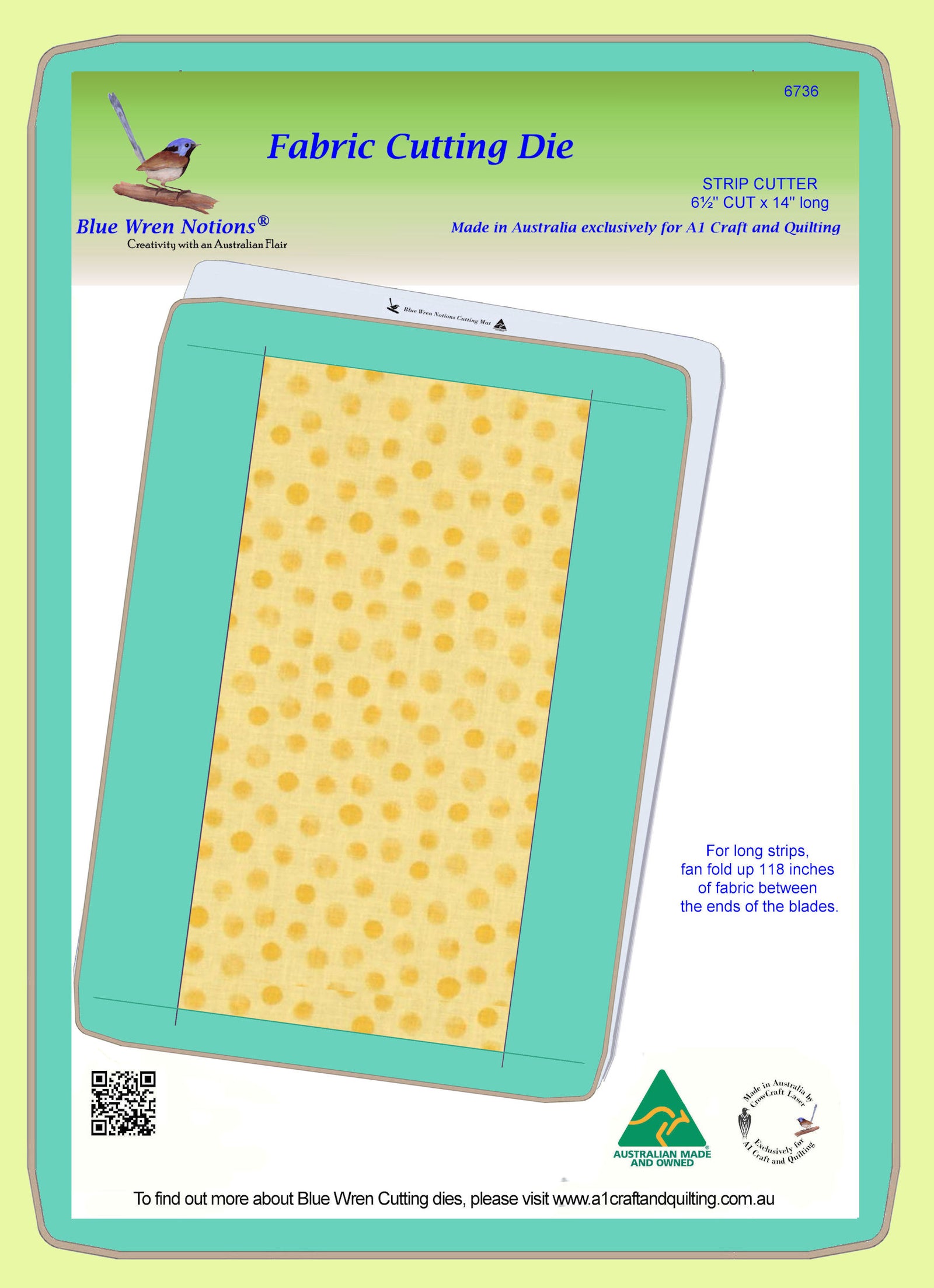 Strip Cutter - 6½" - 6736, Mat Included!