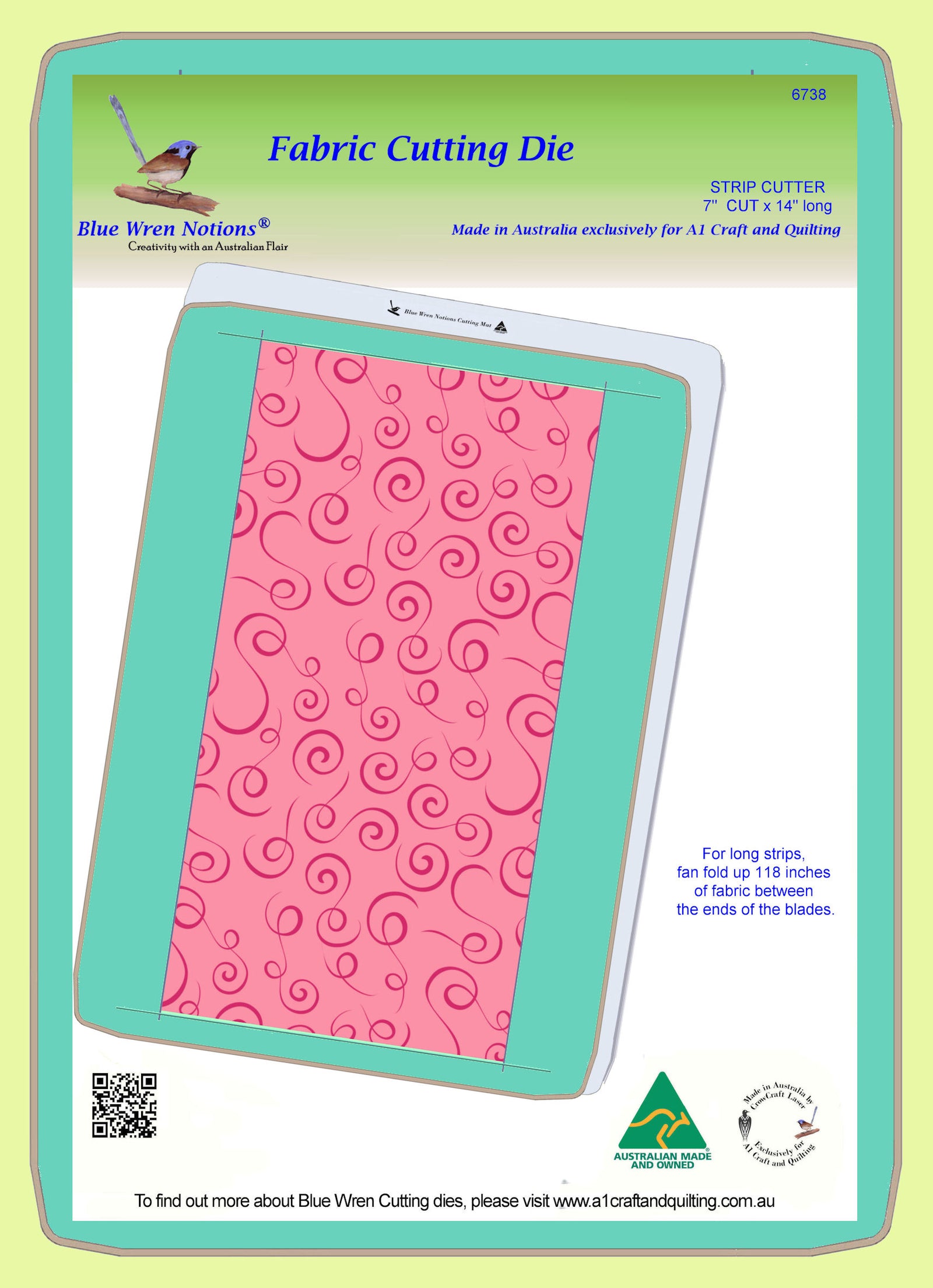 Strip Cutter - 7"  -  6738, Mat Included!