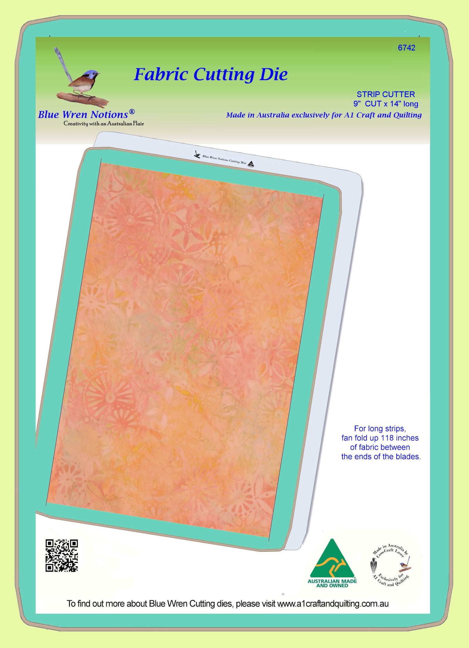 Strip Cutter - 9"  -  6742, Mat Included!