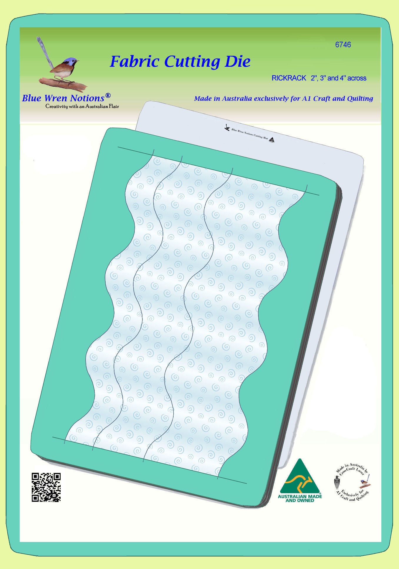 RickRack 2", 3" and 4" across - 6746 - Mat included