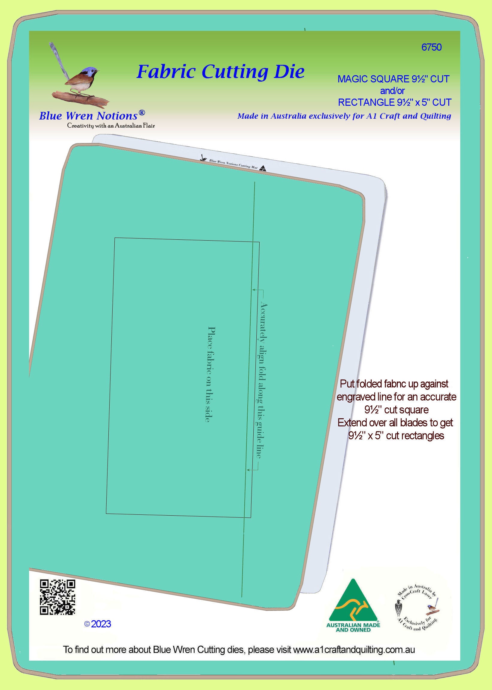 Magic Square 9½" cut  and/or 9½" x 5" cut - 6750 - Mat included