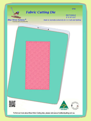 Rectangle 5" x 10" cut, (4½"x 9½" finished) - 6764 - includes cutting mat