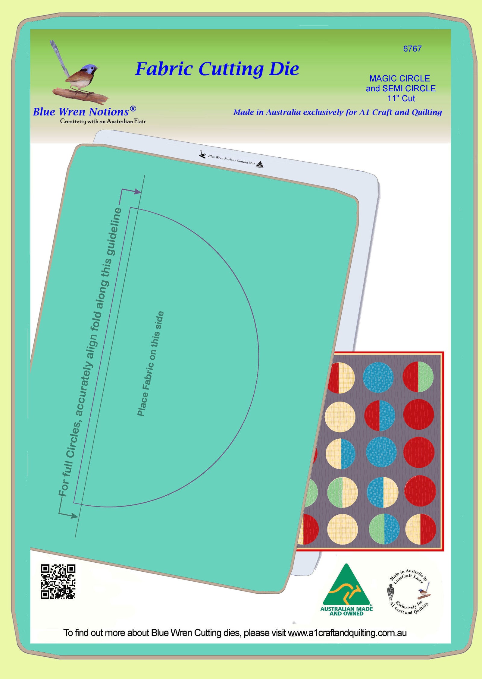 Circle &/or Semicircle 11" "Magic Series" - 6767 - Mat included