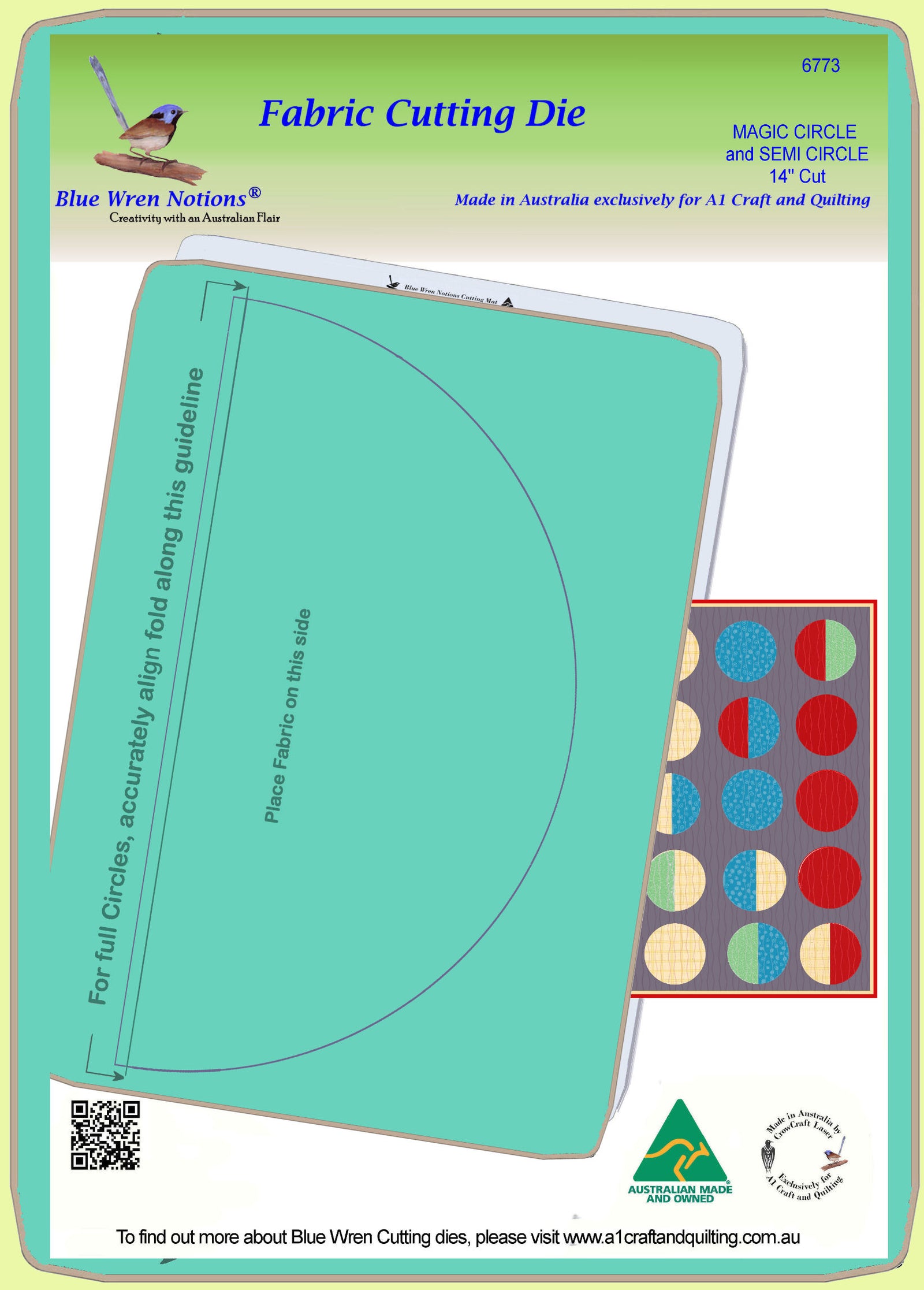 Circle &/or Semicircle 14" "Magic Series" - 6773 - Mat included