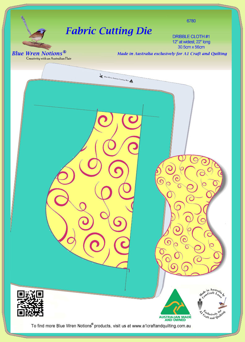 Dribble Cloth 12"W x 22" long (30.5cm x 56cm) -6780 - Mat included